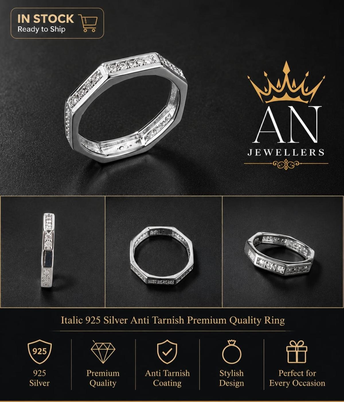 Elegant Silver Ring 03